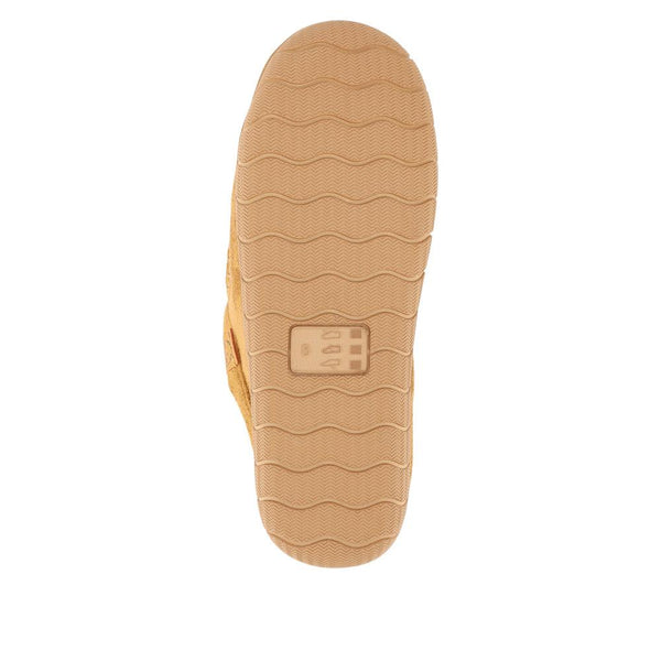 Pavers Cushioned Mule Slippers - Chestnut