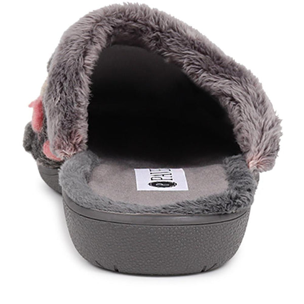 Pavers Cushioned Mule Slippers - Dark Grey Multi
