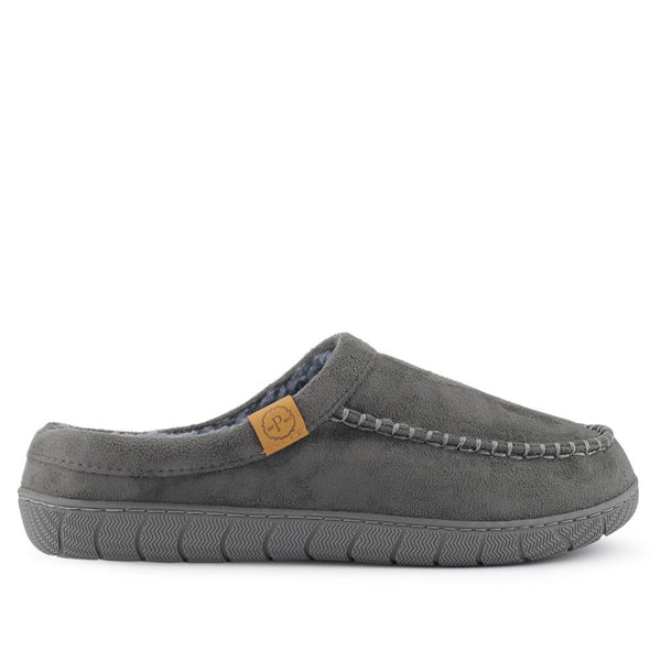 pavers Cushioned Mule Slippers - Grey