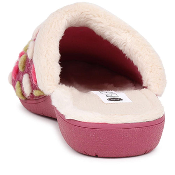 Pavers Cushioned Mule Slippers - Pink Multi