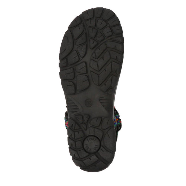 Pavers Cushioned Slingback Sandals - Black Multi