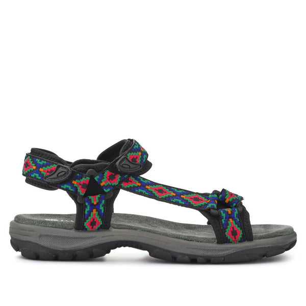 pavers Cushioned Slingback Sandals - Black Multi