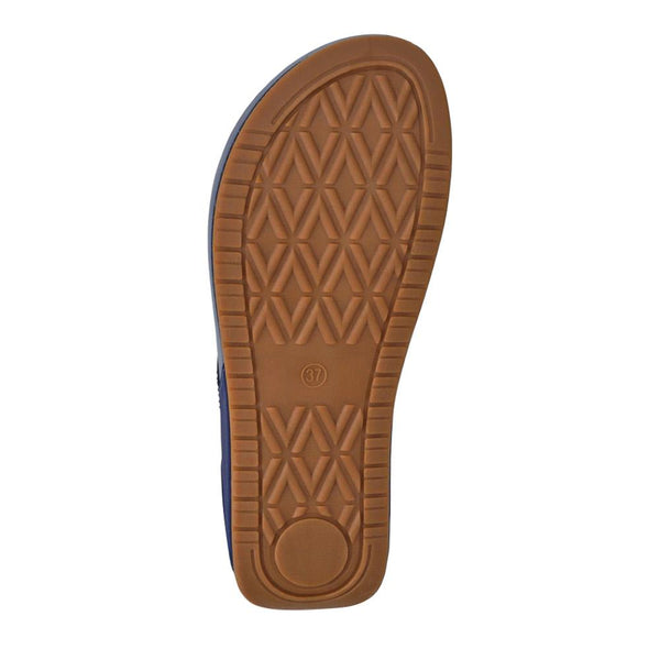 Pavers Cushioned Toe Post Sandals - Blue