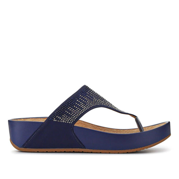 pavers Cushioned Toe Post Sandals - Blue
