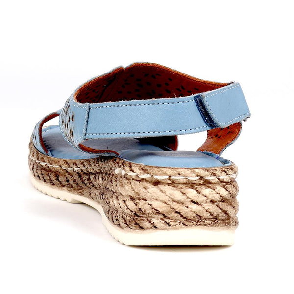 Pavers Cut-Out Detail Sandals - Denim