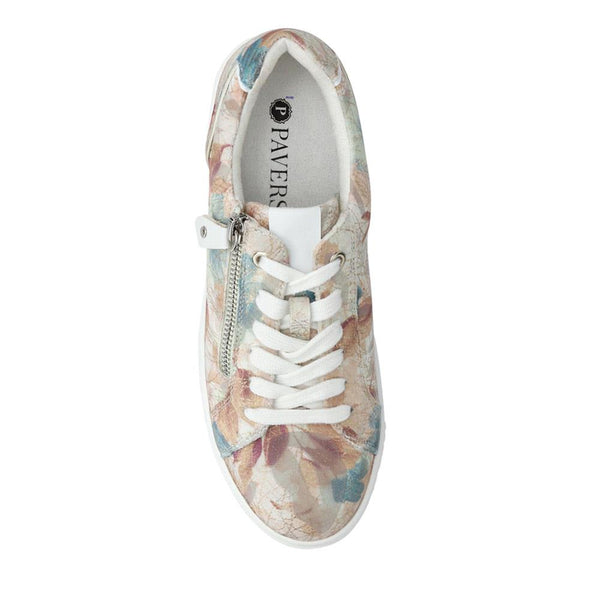 Pavers Dual-Fasten Platform Trainers - Floral