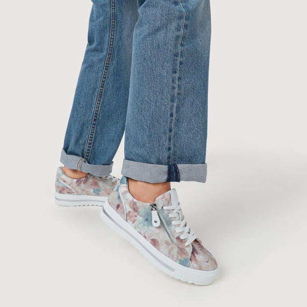 Pavers Dual-Fasten Platform Trainers - Floral