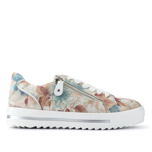 pavers Dual-Fasten Platform Trainers - Floral