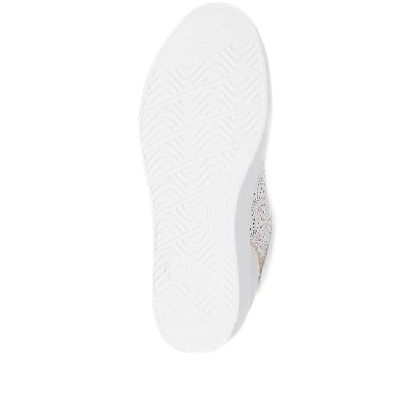 Pavers Dual-Fasten Trainers - White