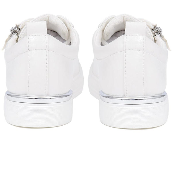 Pavers Dual-Fasten Trainers - White