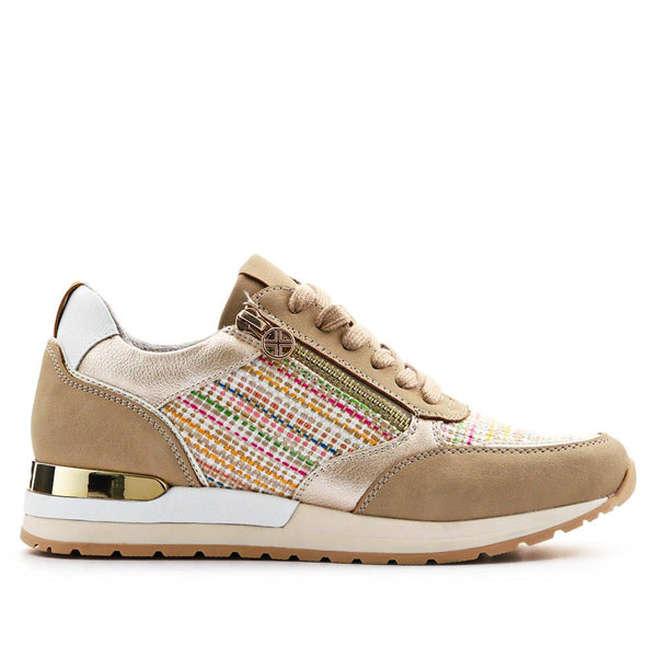 pavers Dual-Fastening Casual Trainers - Beige