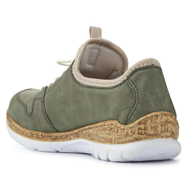 Pavers Dual-Fastening Memory-Foam Trainers - Green