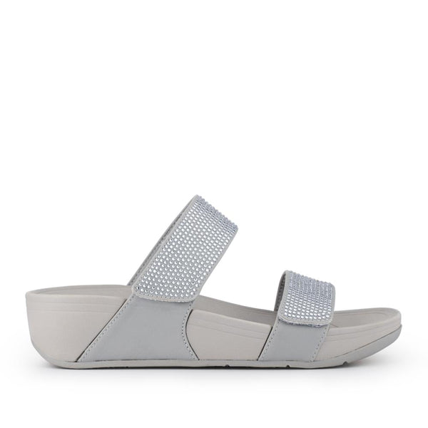 pavers Dual-Strap Mules - Grey