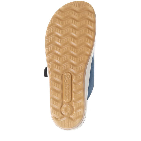 Pavers Dual-Strap Sliders - Blue