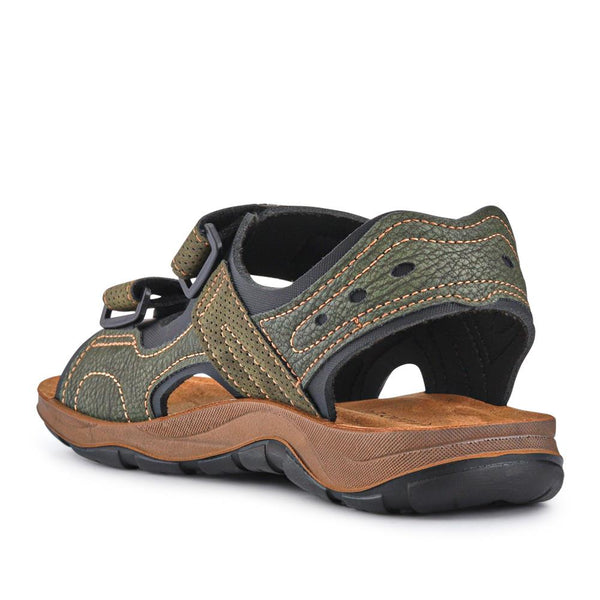 Pavers Dual Touch-Fasten Sandals - Khaki