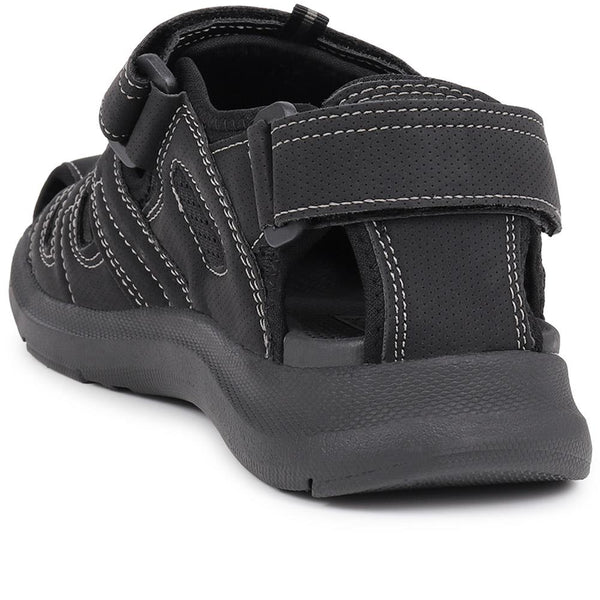 Pavers Dual Touch-Fastening Sandals - Black