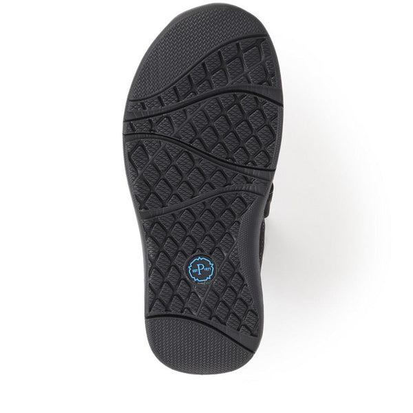 Pavers Dual Touch-Fastening Sandals - Black