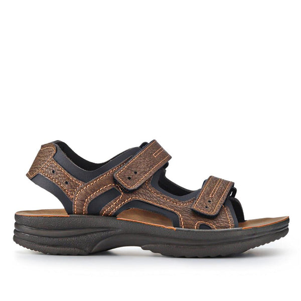 pavers Dual Touch-Fastening Sandals - Brown