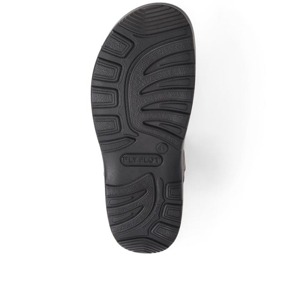 Pavers Dual-Touch-Fastening Sandals - Dark Brown