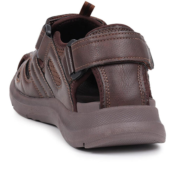 Pavers Dual Touch-Fastening Sandals - Dark Brown