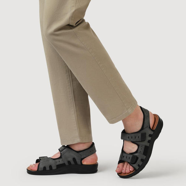 Pavers Dual-Touch-Fastening Sandals - Grey