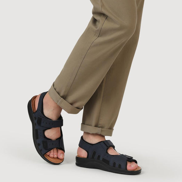 Pavers Dual-Touch-Fastening Sandals - Navy