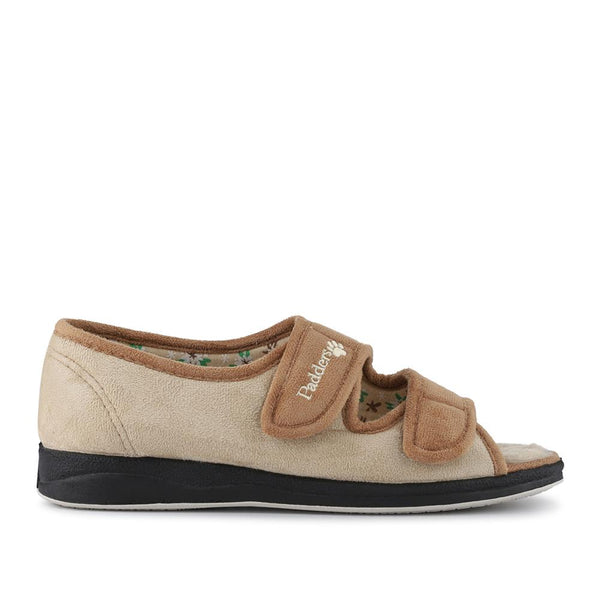 pavers Dual Touch-Fastening Slippers - Taupe