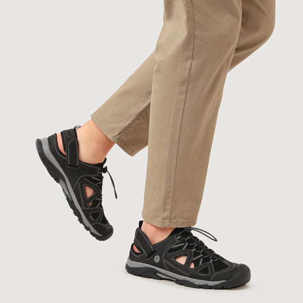 Pavers Durable Walking Sandals - Black