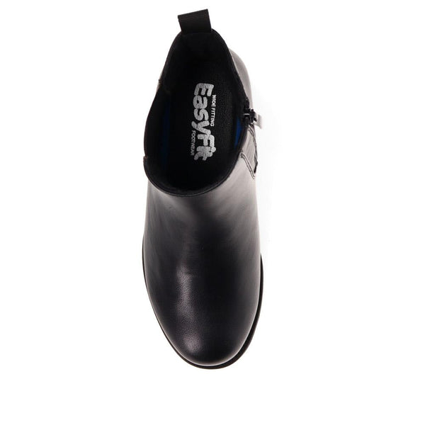 Pavers EasyFit Block-Heel Ankle Boots - Black