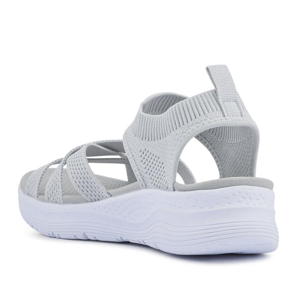 Pavers Elasticated Slip-On Sandals - Grey
