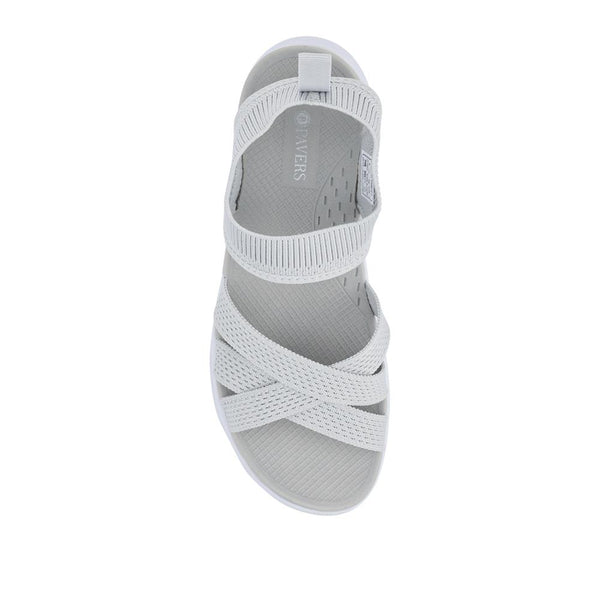 Pavers Elasticated Slip-On Sandals - Grey