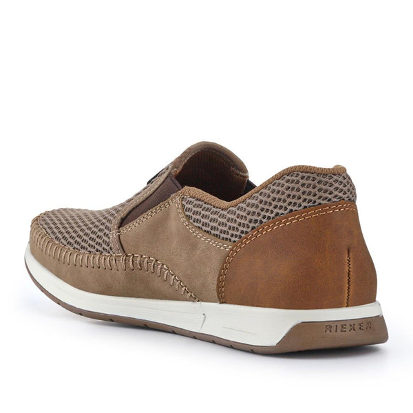 Pavers Elasticated Slip-On Shoes - Beige