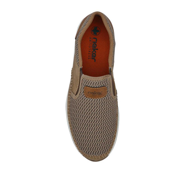 Pavers Elasticated Slip-On Shoes - Beige
