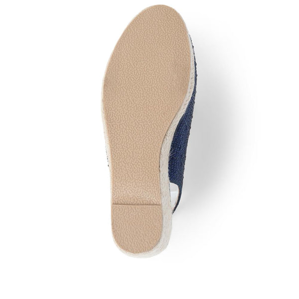 Pavers Embellished Espadrille Sandals - Navy