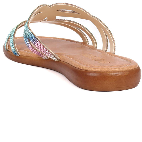 Pavers Embellished Mule Sandals - Multi