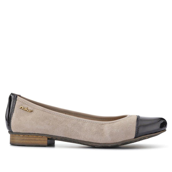 pavers Extra-Cushioned Leather Pumps - Beige-Black