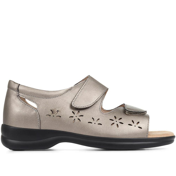 pavers Extra-Wide Adjustable Shoes - Pewter