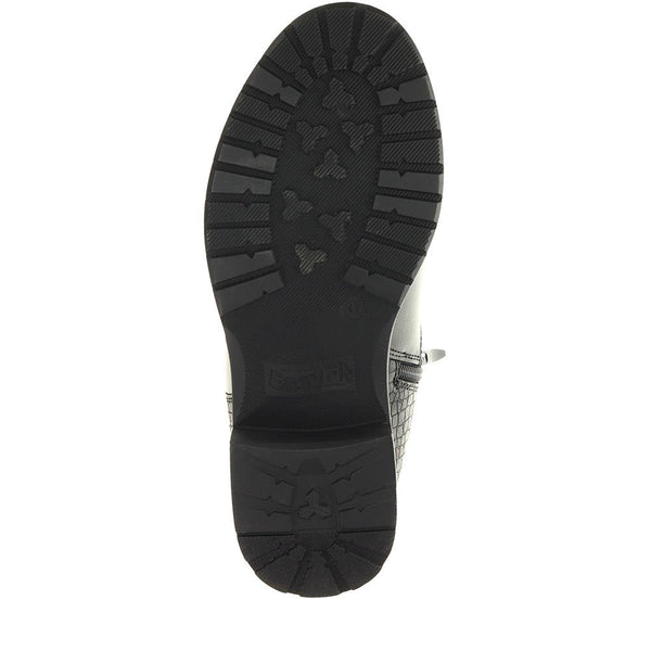 Pavers Extra-Wide Buckled Ankle Boots - Black