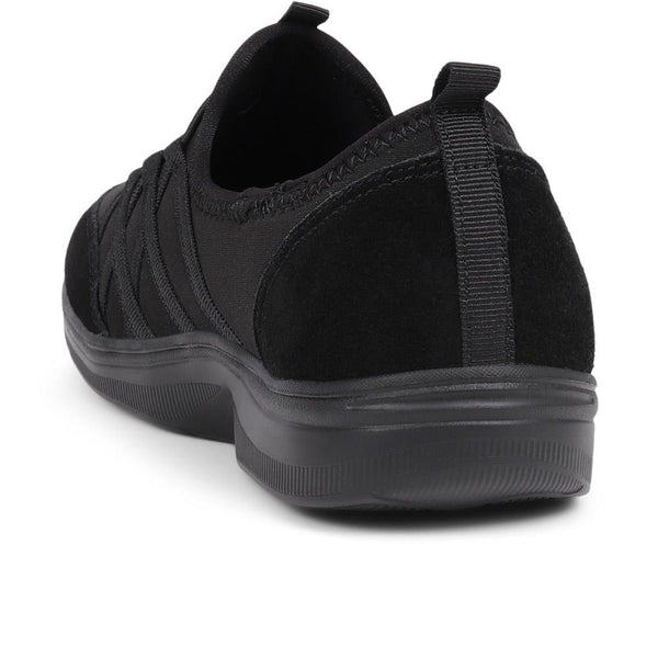 Pavers Extra-Wide Bungee Lace Trainers - Black