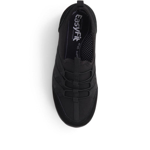 Pavers Extra-Wide Bungee Lace Trainers - Black