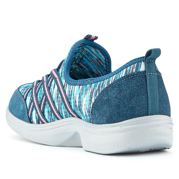 Pavers Extra-Wide Bungee Lace Trainers - Denim