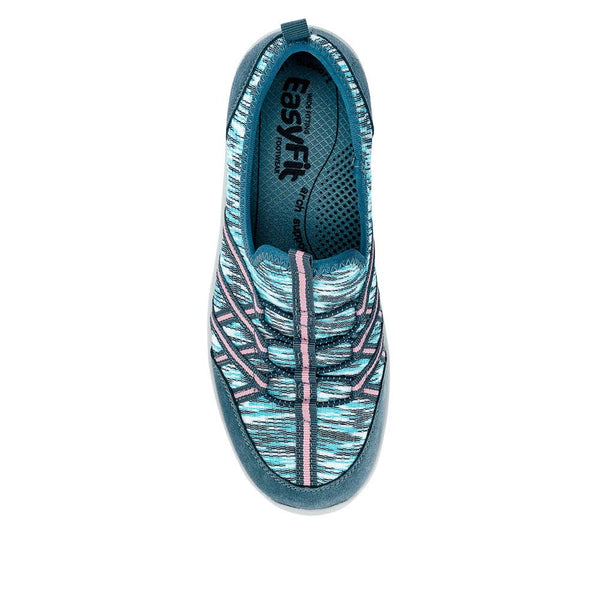 Pavers Extra-Wide Bungee Lace Trainers - Denim