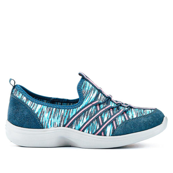 pavers Extra-Wide Bungee Lace Trainers - Denim