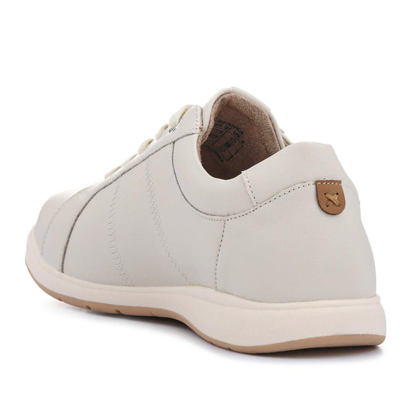 Pavers Extra-Wide Casual Lace-Up Shoes - Off White