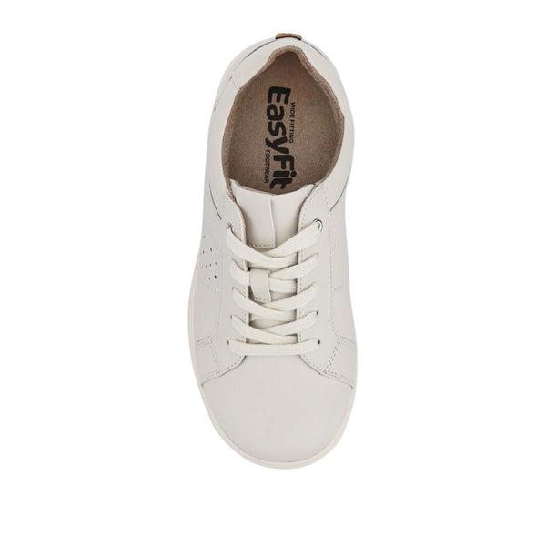 Pavers Extra-Wide Casual Lace-Up Shoes - Off White
