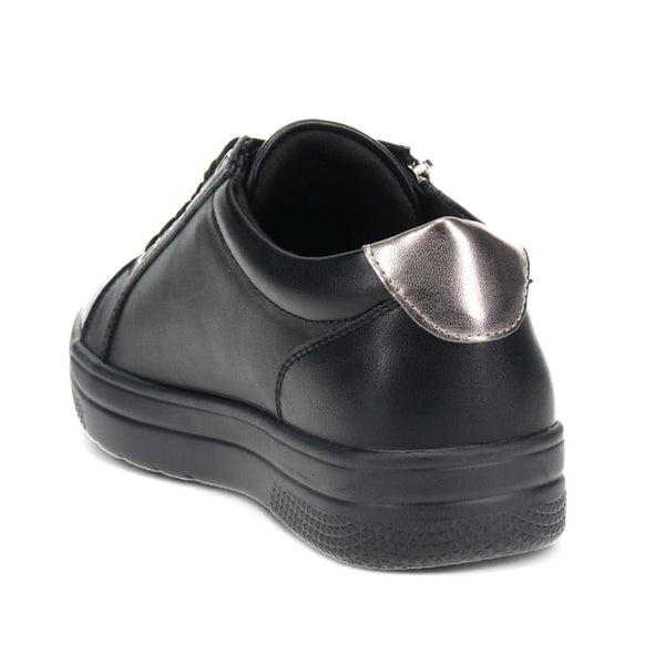 Pavers Extra Wide Chunky Trainers - Black