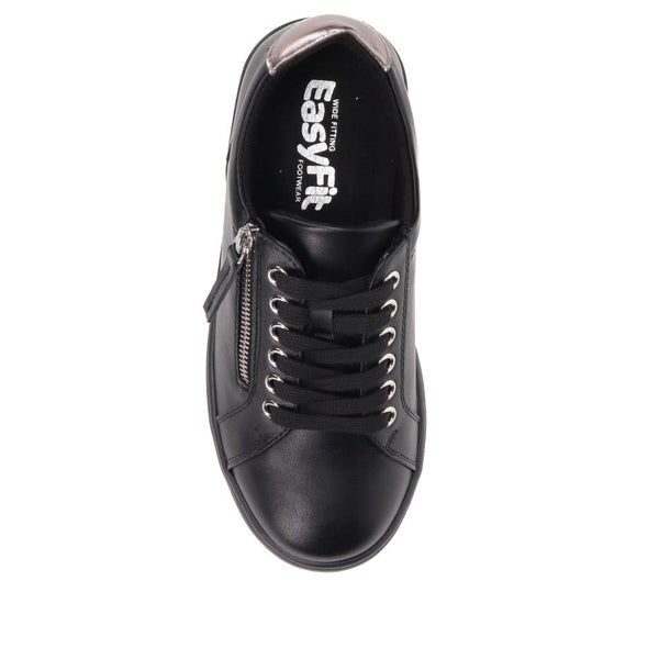 Pavers Extra Wide Chunky Trainers - Black