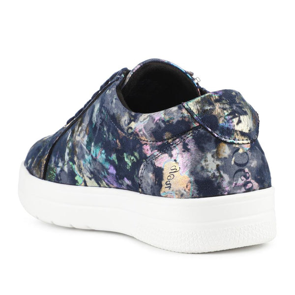 Pavers Extra Wide Chunky Trainers - Navy Floral