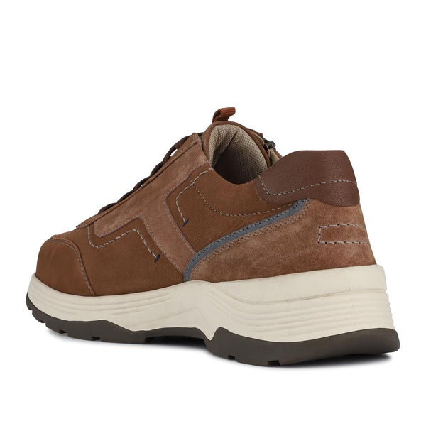 Pavers Extra-Wide Dual-Fasten Trainers - Brown