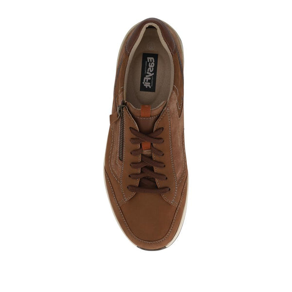 Pavers Extra-Wide Dual-Fasten Trainers - Brown